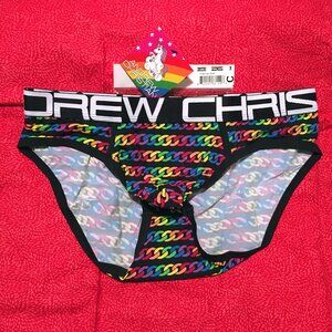 Andrew Christian Pride Chain Brief Size LARGE 🆕🩲🌟